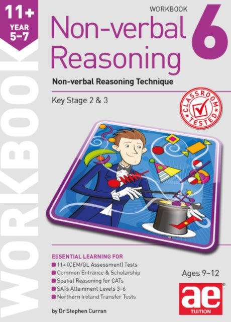 Book cover of: 11+ Non-verbal Reasoning Year 5-7 Workbook 6