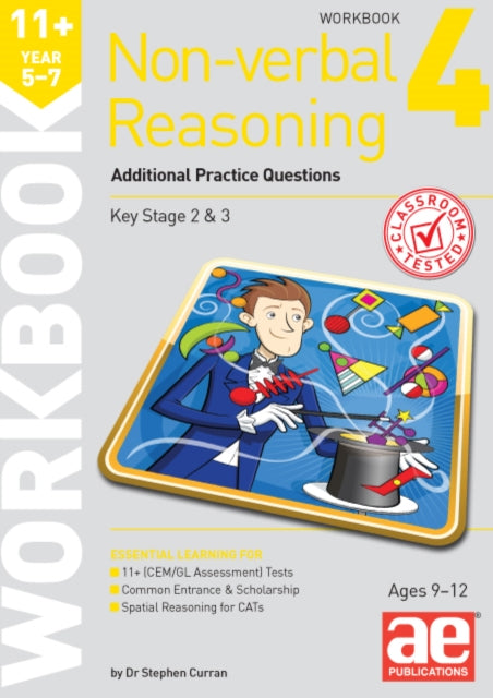 Book cover of: 11+ Non-verbal Reasoning Year 5-7 Workbook 4
