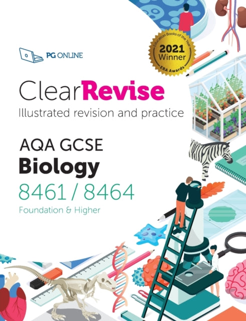 Book cover of: ClearRevise AQA GCSE Biology 8461/8464. By: Pg Online