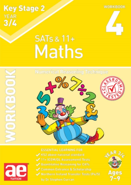 Book cover of: KS2 Maths Year 3/4 Workbook 4
