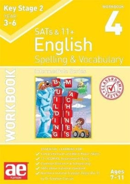 Book cover of: KS2 Spelling & Vocabulary Workbook 4