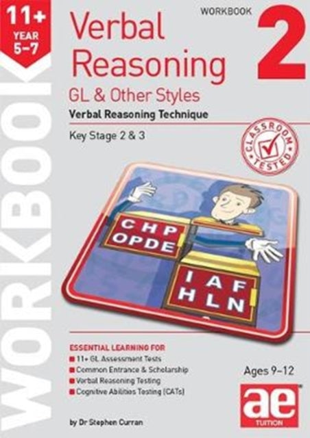 Book cover of: 11+ Verbal Reasoning Year 5-7 GL & Other Styles Workbook 2