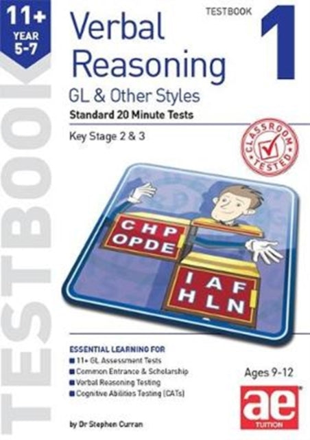 Book cover of: 11+ Verbal Reasoning Year 5-7 GL & Other Styles Testbook 1