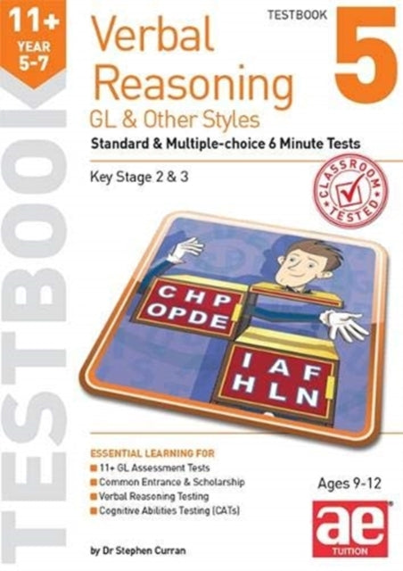 Book cover of: 11+ Verbal Reasoning Year 5-7 GL & Other Styles Testbook 5