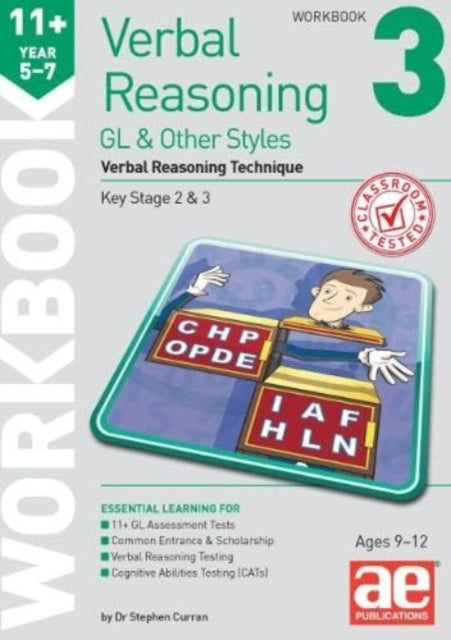 Book cover of: 11+ Verbal Reasoning Year 5-7 GL & Other Styles Workbook 3