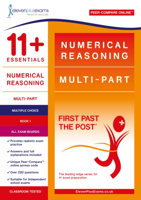 Book cover of: 11+ Essentials Numerical Reasoning: Multi-Part Book 1 – Multiple Choice
