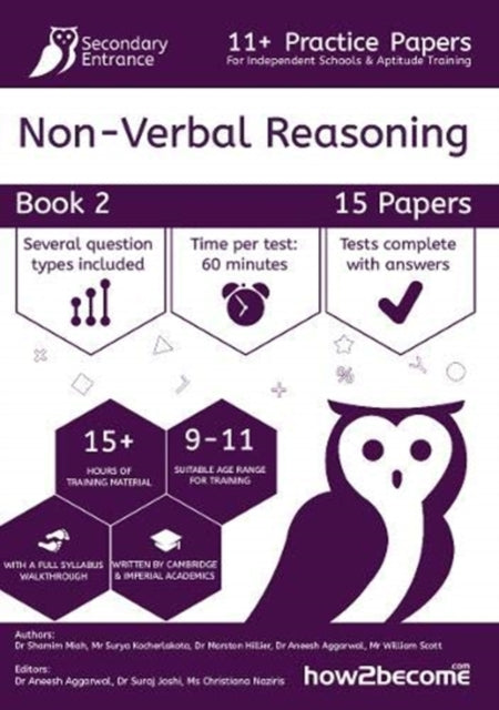 Book cover of: 11+ Practice Papers For Independent Schools & Aptitude Training Non-Verbal Reasoning Book 2