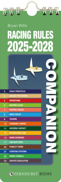 Book cover of: Racing Rules Companion 2025-2028. By: Bryan Willis
