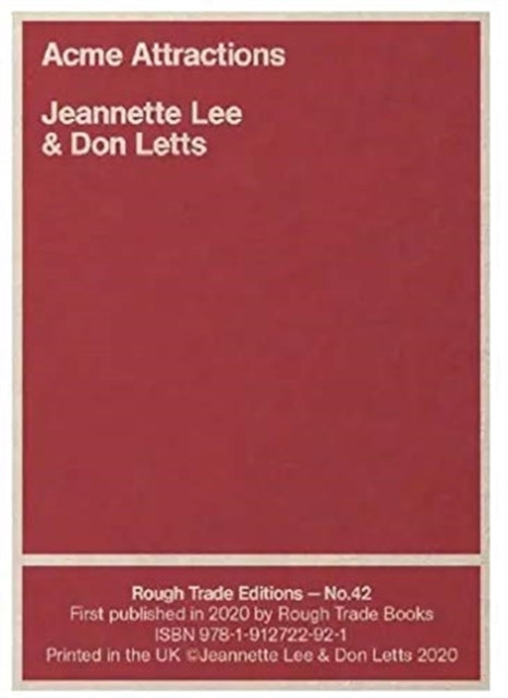 Acme Attractions - Jeannette Lee & Don Letts (RT#42)