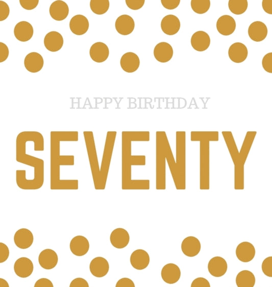 Book cover of: Happy 70th Birthday Guest Book (Hardcover)