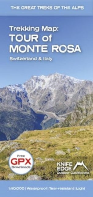 Book cover of: Tour of Monte Rosa Trekking Map