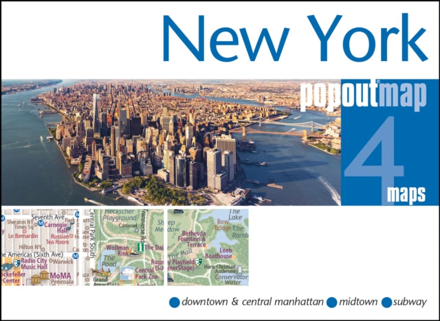 Book cover of: New York PopOut Map - pocket size, pop up map of new york city
