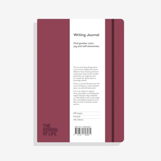 Book cover of: School of Life Writing Journal - Burgundy. By: The School of Life