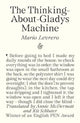 Book cover of: Thinking-About-Gladys Machine. By: Mario Levrero