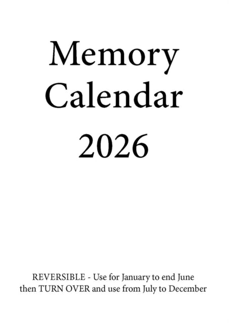 Book cover of: Memory Calendar - 2026