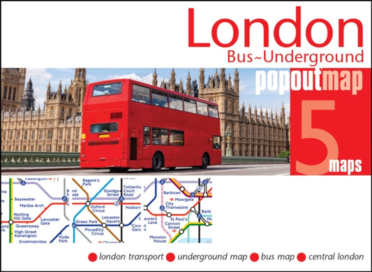Book cover of: London Bus and Underground PopOut Map