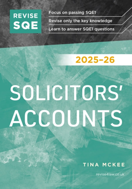 Book cover of: Revise SQE Solicitors' Accounts 2025/26