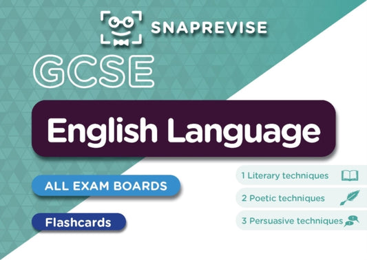 Book cover of: SnapRevise GCSE English Language Flashcards