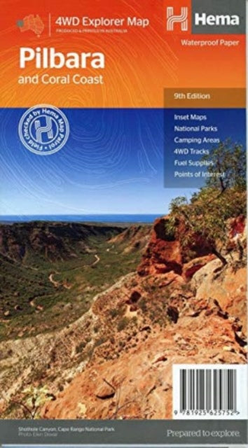 Book cover of: Pilbara & Coral Coast Map