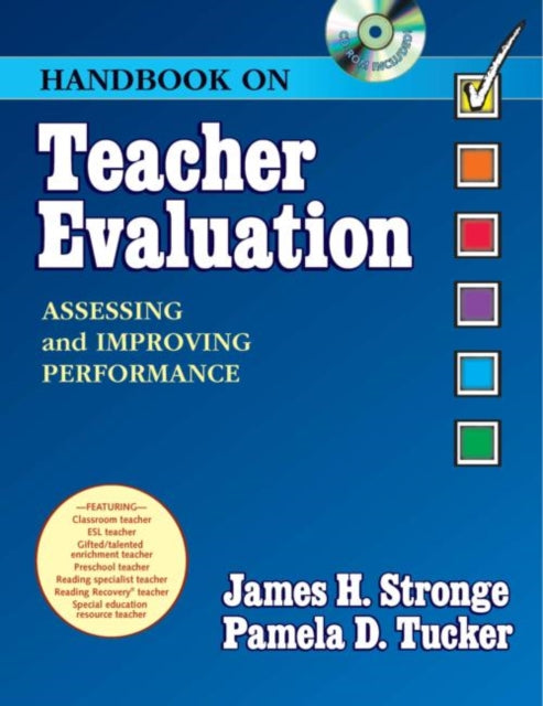 Book cover of: Handbook on Teacher Evaluation with CD-ROM. By: James H. Stronge