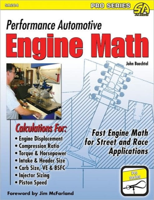 Book cover of: Performance Automotive Engine Math. By: John Baechtel