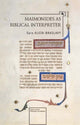 Book cover of: Maimonides as Biblical Interpreter. By: Sara Klein-Braslavy