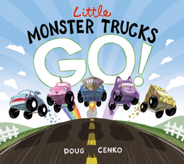 Book cover of: Little Monster Trucks GO!. By: Doug Cenko