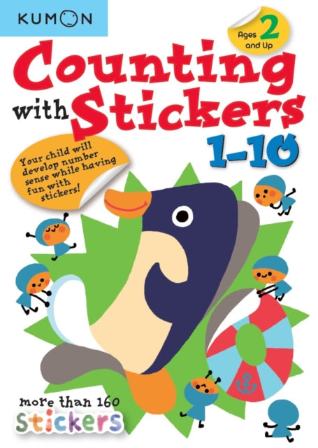 Book cover of: Kumon Counting With Stickers 1-10. By: Kumon