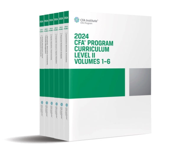 Book cover of: 2024 CFA Program Curriculum Level II Box Set, Volumes 1 - 6. By: CFA Institute