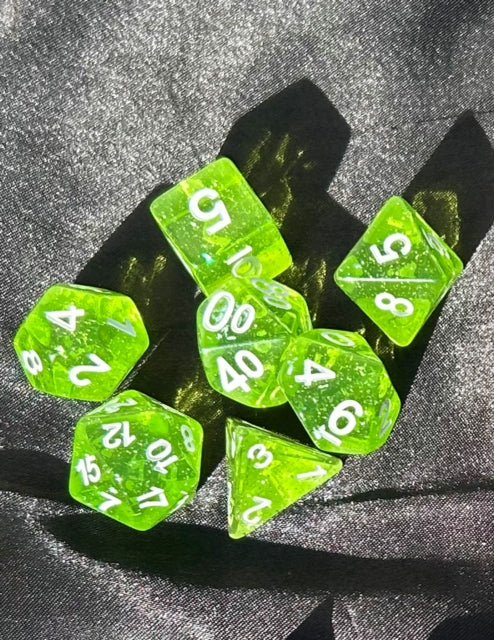 Book cover of: DCC RPG Dice: Greenstone Shards. By: Harley Stroh