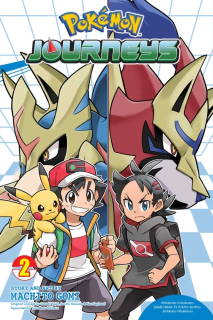 Book cover of: Pokemon Journeys, Vol. 2. By: Machito Gomi