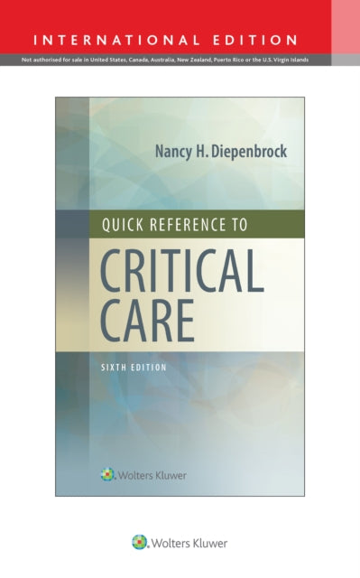 Book cover of: Quick Reference to Critical Care. By: DIEPENBROCK