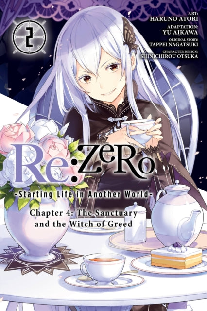Book cover of: Re:ZERO -Starting Life in Another World-, Chapter 4: The Sanctuary and the Witch of Greed, Vol. 2 (manga). By: 長月達平