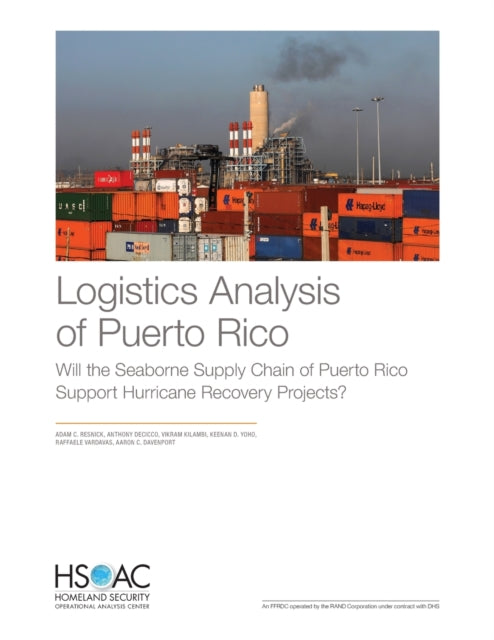 Book cover of: Logistics Analysis of Puerto Rico. By: Adam C. Resnick