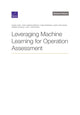 Book cover of: Leveraging Machine Learning for Operation Assessment. By: Daniel Egel
