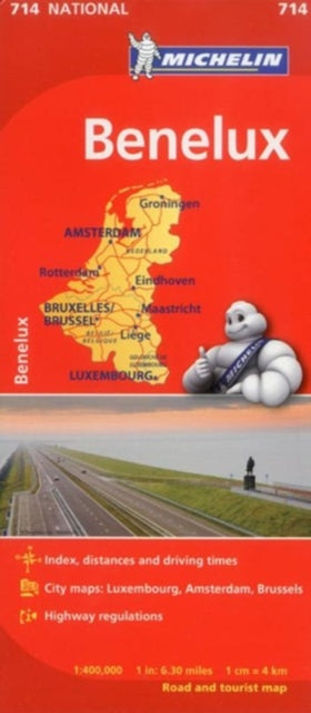 Book cover of: Benelux - Michelin National Map 714