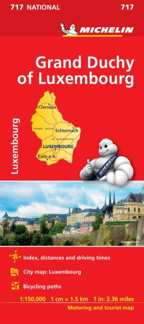 Book cover of: Grand Duchy of Luxembourg - Michelin National Map 717