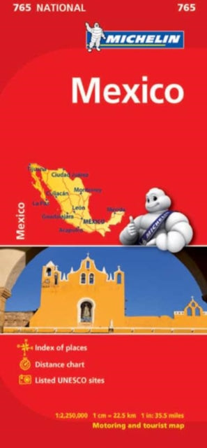 Book cover of: Mexico - Michelin National Map 765. By: Michelin