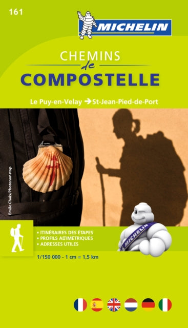 Book cover of: Le chemin de Compostelle - Zoom Map 161. By: Michelin