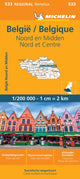 Book cover of: Belgium North & Central - Michelin Regional Map 533