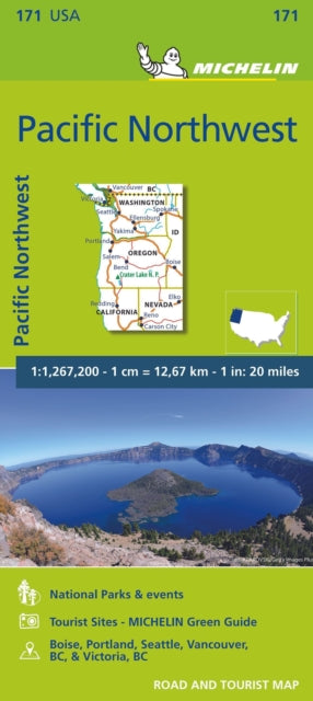 Book cover of: Pacific Northwest - Zoom Map 171. By: Michelin