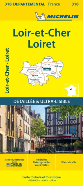 Book cover of: Loiret Loir-et-Cher - Michelin Local Map 318