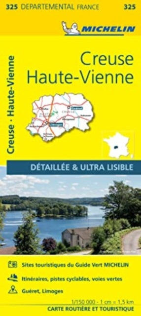 Book cover of: Creuse, Haute-Vienne - Michelin Local Map 325