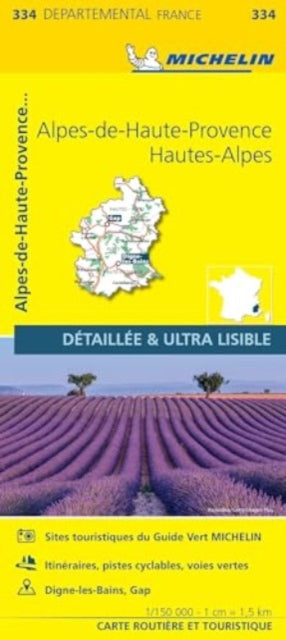 Book cover of: Alpes-de-Haute-Provence, Hautes-Alpes - Michelin Local Map 334