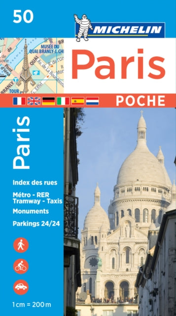 Book cover of: Paris Pocket - Michelin City Plan 50. By: Michelin