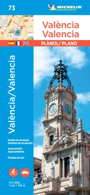 Book cover of: Valencia - Michelin City Plan 73
