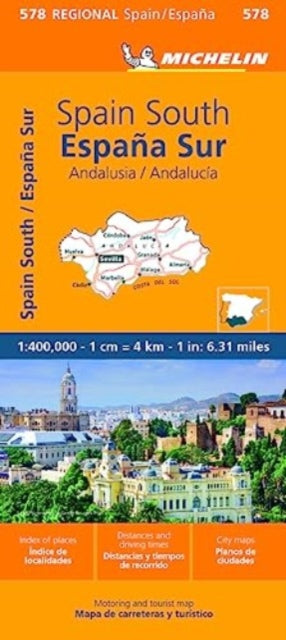 Book cover of: Andalucia - Michelin Regional Map 578