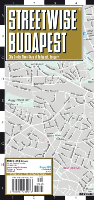 Book cover of: Streetwise Budapest Map - Laminated City Center Street Map of Budapest, Hungary
