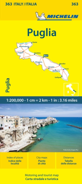 Book cover of: Puglia - Michelin Local Map 363