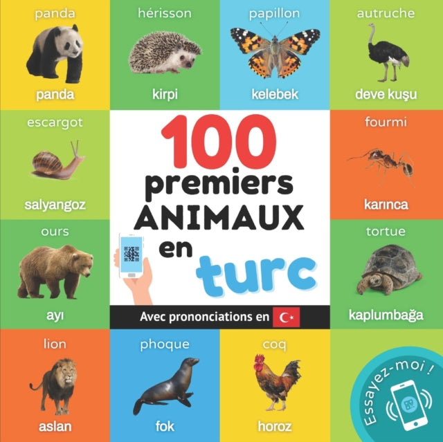 Book cover of: 100 premiers animaux en turc